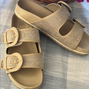 Time and Tru Tan Sandals